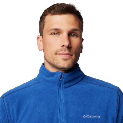 4. Columbia Klamath Range II Half Zip Fleece 1352472441 Niebieskie L