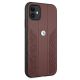 4. Etui BMW Leather Curve Perforate na iPhone 11 / Xr - czerwone