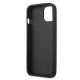7. Etui Karl Lagerfeld Leather Ikonik Karl's Head Metal na iPhone 13 mini - różowe