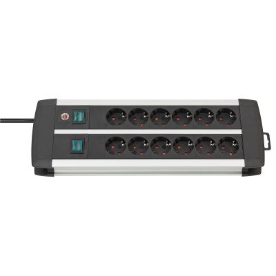 Listwa zasilająca Brennenstuhl Premium-Duo-Alu-Line 2x6x 3m