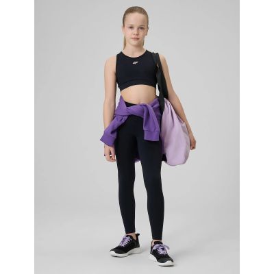 Legginsy sportowe bezszwowe dziewczęce 4F 4FJRSS26TFTIF518-20S