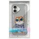10. Etui Nimmy Glasses Cool Cat na iPhone 16 - szare