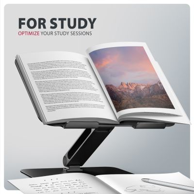 6. Axagon STND-LQB Laptop-Ständer, Doppelgelenk, höhenverstellbar, faltbar Podstawka pod notebooka i tablet Czarny 43,9 cm (17.3")