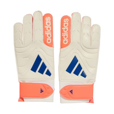 9. Rękawice bramkarskie adidas Copa Glove Club biało-pomarańczowe JN5339