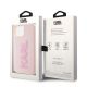 8. Etui Karl Lagerfeld 3D Rubber Glitter Logo na iPhone 15 Plus - różowe