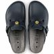 8. Chodaki damskie Birkenstock Boston ESD Blue skóra naturalna klapki narrow wąskie (0061388)
