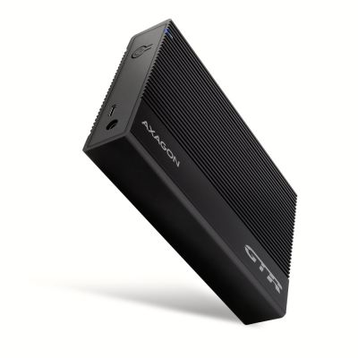 9. AXAGON EE35-GTR USB-C 3.2 Gen 1 - SATA 6G, Obudowa Zewnętrznego Dysku Twardego 3.5", Ryflowana - Czarna