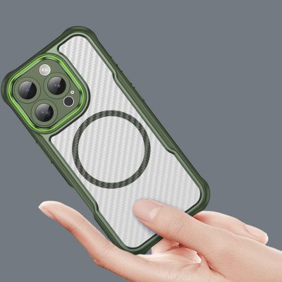 5. Etui silikonowe Leading Series MagSafe do iPhone 16 Pro - zielone
