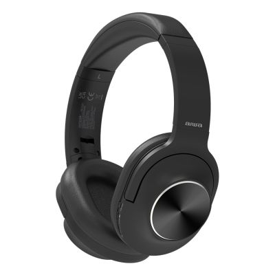 4. Aiwa HST-220BT słuchawki/zestaw słuchawkowy Przewodowy i Bezprzewodowy Opaska na głowę Połączenia/muzyka USB Type-C Bluetooth Czarny