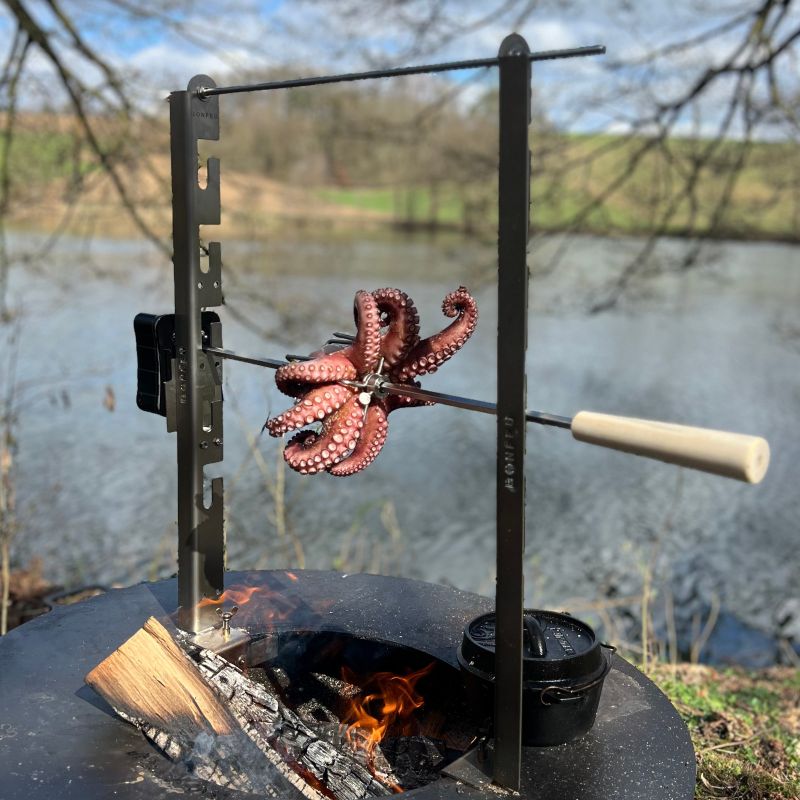 4. BF Stelaż z rożnem do planchy
