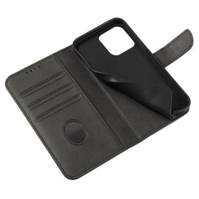 6. Etui Magnet Case do Huawei Nova 12 Pro z klapką i portfelem - czarne
