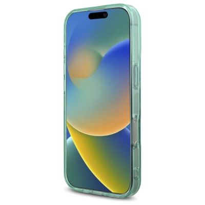 5. Etui Guess IML Rhinestones MagSafe na iPhone 16 Pro Max - zielone