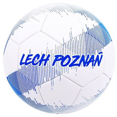 2. Piłka Herb Lech Poznań Bialo-Niebieska