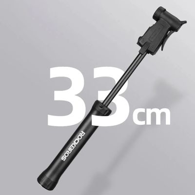 5. Mini pompka rowerowa ROCKBROS TM-1701P 80 PSI do wentyli Presta i Schrader - czarna