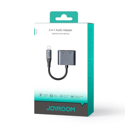 5. Adapter DAC 2w1 Joyroom SY-L02 Lightning do 2x Lightning - czarny