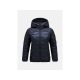 Kurtka puchowa damska Peak Performance Helium Down Hood Jacket - black rozmiar: xs