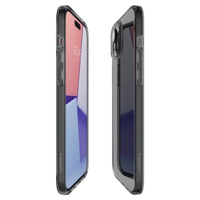 6. Etui Spigen Crystal Flex na iPhone 15 Plus - szaro-przezroczyste