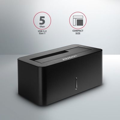 3. Axagon ADSA-SN stacja dokująca do dysków twardych USB 3.2 Gen 1 (3.1 Gen 1) Type-A Czarny