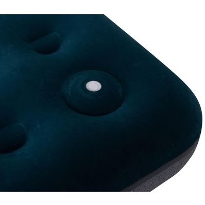 16. MATERAC FLOKOWANY 2-OSOBOWY Z WBUDOWANĄ POMPKĄ NOŻNĄ 191x137x22CM 24131