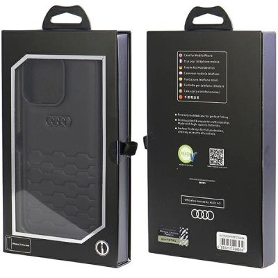 4. Etui Audi GT Synthetic Leather do iPhone 15 Pro Max - czarne
