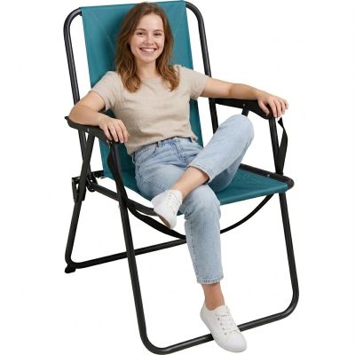 12. KRZESŁO TURYSTYCZNE Z PODŁOKIETNIKAMI SKŁADANE MORSKI REDCLIFFS