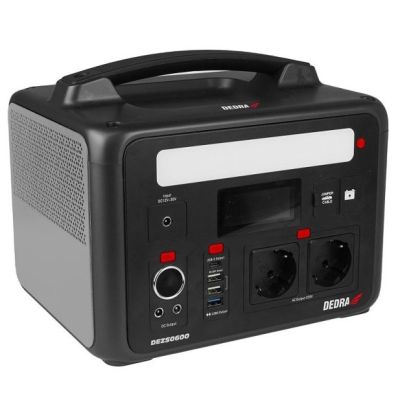 7. Stacja zasilania DEDRA DEZS0600 600/1200W 640Wh/50 Ah/12,8V