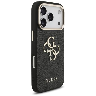 4. Etui Guess 4G Big 4G Classic Logo na iPhone 17 Pro / 18 Pro - czarno-złote