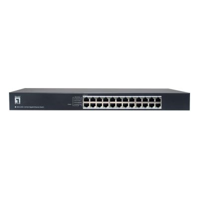 LevelOne GEU-2432 Nie zarządzany Gigabit Ethernet (10/100/1000) 1U Szary