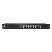 LevelOne GEU-2432 Nie zarządzany Gigabit Ethernet (10/100/1000) 1U Szary