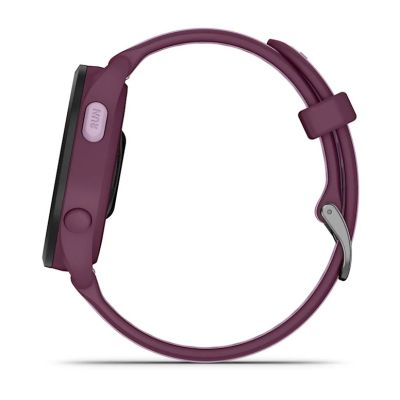 5. Zegarek sportowy Garmin Forerunner 165 Music AMOLED 43mm Berry Lilac
