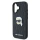 6. Etui Karl Lagerfeld Monogram Karl Head Pin na iPhone 16 - czarne
