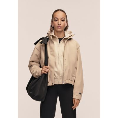 3. Kurtka damska CASALL Scandi Bomber Rain Jacket kolor beżowy