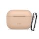 2. Etui Tech-Protect Silicone Hook na AirPods Pro - beżowe