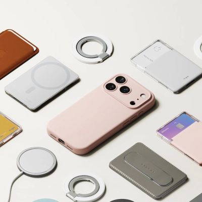 9. Etui Ringke Silicone Magnetic MagSafe na iPhone 17 Pro - różowe