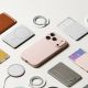 9. Etui Ringke Silicone Magnetic MagSafe na iPhone 17 Pro - różowe