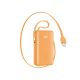 Powerbank Joyroom JR-PR2 35W 10000mAh z wbudowanymi kablami USB-C i Lightning - pomarańczowy