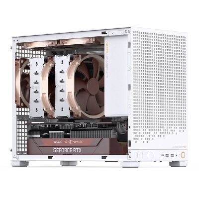 12. Jonsbo D32 PRO White PC-Gehäuse, Mini-Gehäuse, mATX, Tempered Glass - weiß