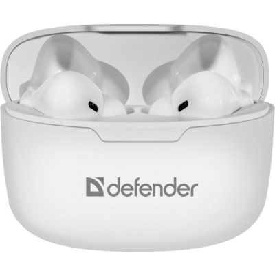 5. DEFENDER SŁUCHAWKI BLUETOOTH TWINS 903 DOUSZNE BIAŁE 63903