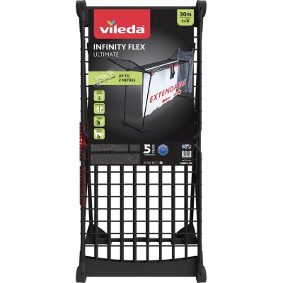 Vileda Infinity Flex Ultimate Stojak podłogowy Czarny
