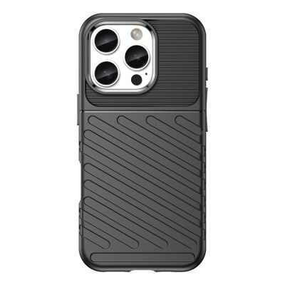 2. Etui silikonowe Thunder Case do iPhone 16 Pro - czarne