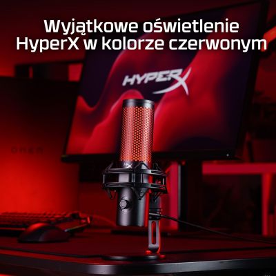 10. HyperX QuadCast 2 – mikrofon USB (czarny)