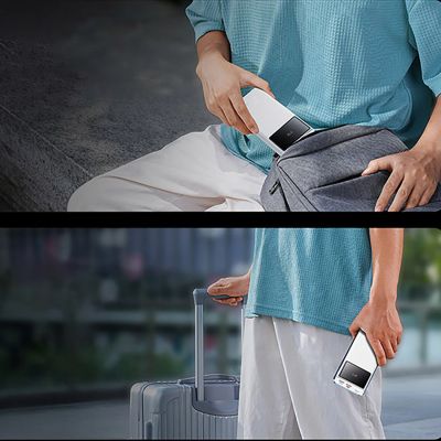 10. Powerbank Baseus Star-Lord 20000mAh 22,5W z wyświetlaczem cyfrowym i kablem USB-C 3A 30cm - biały