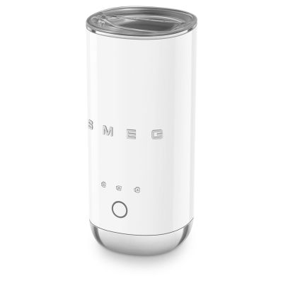 12. Spieniacz do mleka Smeg MFF02WHEU Biały 50's Style (podgrzewanie mleka, spienianie na ciepło i spienianie na zimno)