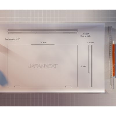 8. JAPANNEXT 39,6 cm JN-DMD-IPS156F Podwójny monitor FHD