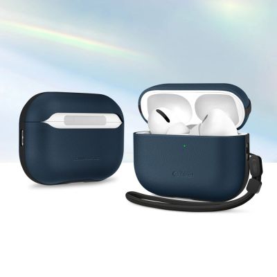 9. Etui Tech-Protect NaturalFit na AirPods Pro 3 - granatowe
