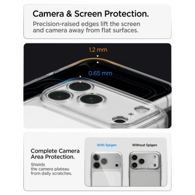 10. Etui Spigen Ultra Hybrid na iPhone 18 Pro / 17 Pro - przezroczyste