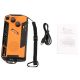 50. Extralink RADIO AWARYJNE SOLARNE Z KORBKA DYNAMO POWERBANK 4000MAH Z LATARKA SOS SR-4000 Przenośny Analogowy Czarny, Pomarańczowy