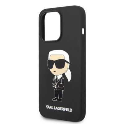 6. Etui Karl Lagerfeld Silicone Ikonik MagSafe na iPhone 14 Pro - czarne