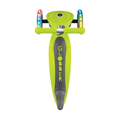 9. Hulajnoga 3-kołowa Globber Foldable Lights Lime Green Jr 437-106