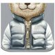 9. Etui Nimmy Cool&Cute 2.0 Bear na iPhone 16 - szare
